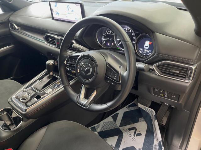 CX-8 25S ブラックトーンエディション 10.25インチマツダコネクトナビ 全周囲カメラ メモリー機能付きパワーシート パワーバックドア ハーフレザーシート シートヒーター 純正19インチアルミ オートブレーキホールド Bluetooth(32枚目)