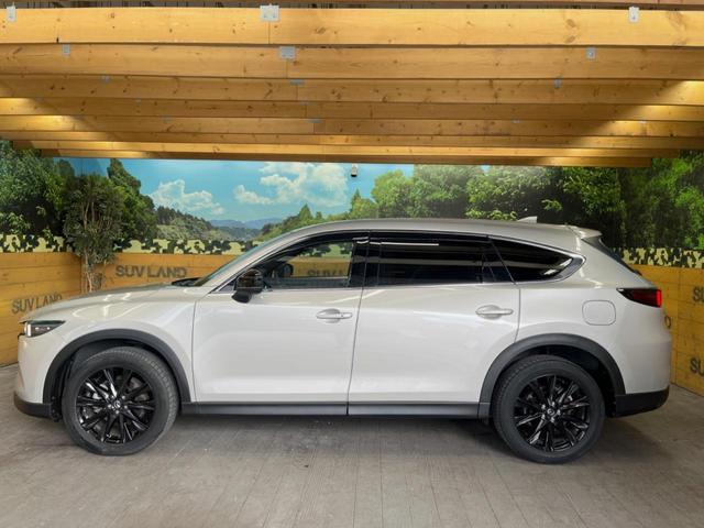 CX-8 25S ブラックトーンエディション 10.25インチマツダコネクトナビ 全周囲カメラ メモリー機能付きパワーシート パワーバックドア ハーフレザーシート シートヒーター 純正19インチアルミ オートブレーキホールド Bluetooth(56枚目)