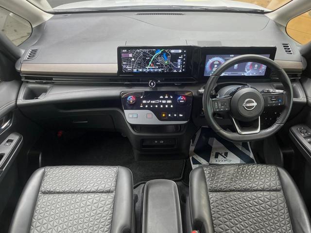 セレナ ｅ－パワー　ハイウェイスターＶ　両側ハンズフリーパワースライドドア　１２．３型メーカーナビ　シートヒーター　全周囲カメラ　ＥＴＣ　プロパイロット　革巻きステアリングホイール　純正１６インチアルミ　禁煙車　ＬＥＤヘッド　ＥＴＣ（2枚目）