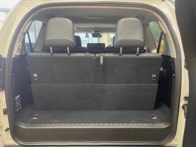 ランドクルーザープラド TX Lパッケージ マットブラックエディション 7人乗り サンルーフ 純正9インチナビ バックカメラ レーダークルーズ シートベンチレーション LEDヘッド クリアランスソナー ETC 黒革シート パワーシート 純正18インチアルミ スマートキー(29枚目)