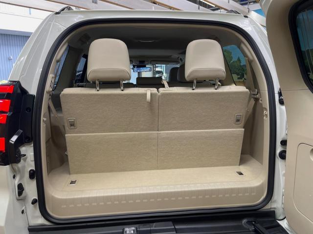 ランドクルーザープラド ＴＸ　Ｌパッケージ　マットブラックエディション　４ＷＤ　ディーゼル（軽油）　７人乗り　サンルーフ　全周囲カメラ　衝突被害軽減システム　レーダークルーズ　ブラインドスポットモニター　禁煙車　ベージュ内装　前席シートエアコン　コーナーセンサー（32枚目）