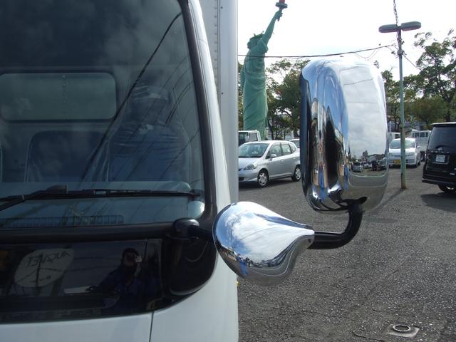キャンター 　２トンＤＸロングアルミバン　垂直パワ－ゲ－ト　ワンオ－ナ‐車　左電格ミラ－　メッキパ－ツ　シートカバ－付き　荷台内寸約長さ４２７幅１７７高さ１８４　ラッシングレール２段　記録簿　取説付き（22枚目）