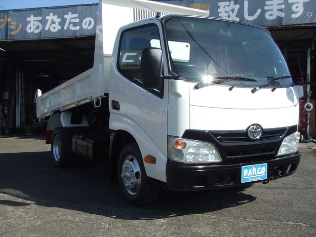 ダイナトラック 2トン全低床強化ダンプ ワンオ-ナ-車 左電格ミラ- 極東強化ダンプ 全面塗装済み 内装クリーニング済み(5枚目)