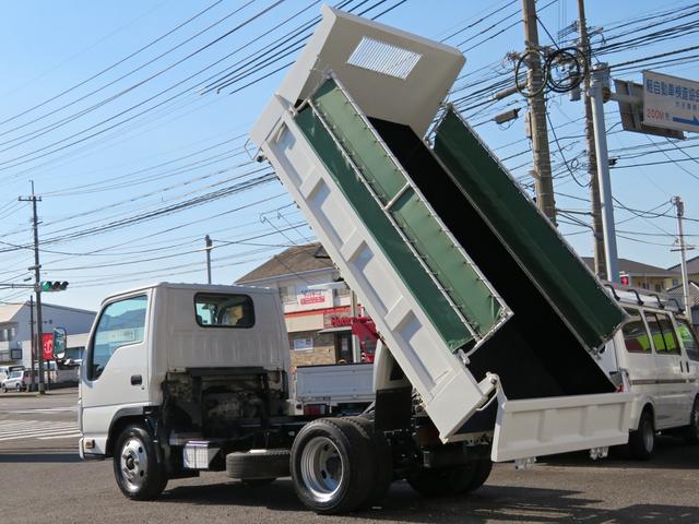 エルフトラック 全低床3tダンプ コボレーン付 3.0ディーゼルターボエンジン フロア6速MT 積載量3000kg ETC 運転席エアバック エアコン パワステ パワーウインドウ(3枚目)