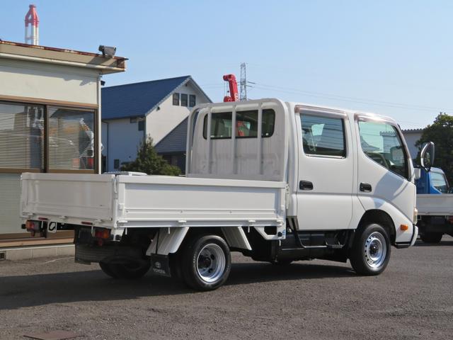 ダイナトラック Ｗキャブロングジャストロー　Ｗキャブ低床１．１５ｔ積　３．０ディーゼルターボ　フロアオートマ　荷台内寸（長さ２１０ｃｍＸ横幅１６０ｃｍ）　荷台フロア鉄板張り　積載量１１５０ｋｇ（4枚目）