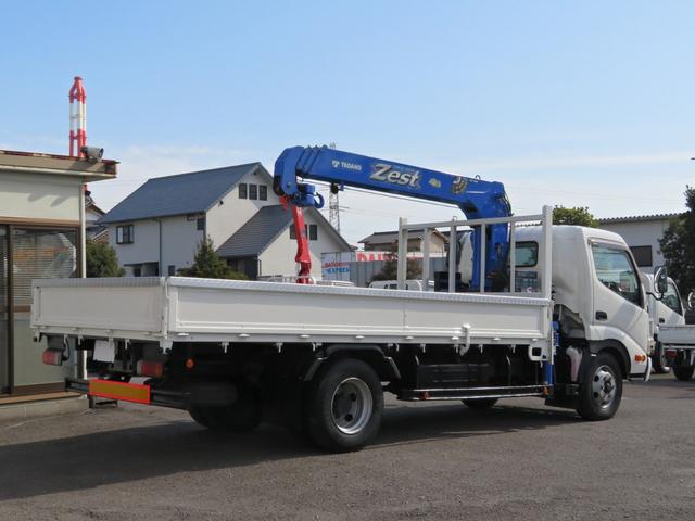 ダイナトラック 超ロング3t積 タダノ4段クレーン ラジコン フックイン付 4.0ディーゼルターボエンジン フロア6速ミッション 荷台内寸(長さ447cmX横幅207cm) 荷台フロア鉄板張り 積載量3000kg(4枚目)