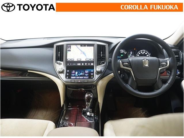 クラウンハイブリッド ロイヤルサルーン 衝突被害軽減システム メモリーナビ フルセグ ETC バックカメラ CD DVD再生 キーレス スマートキー 盗難防止装置(14枚目)