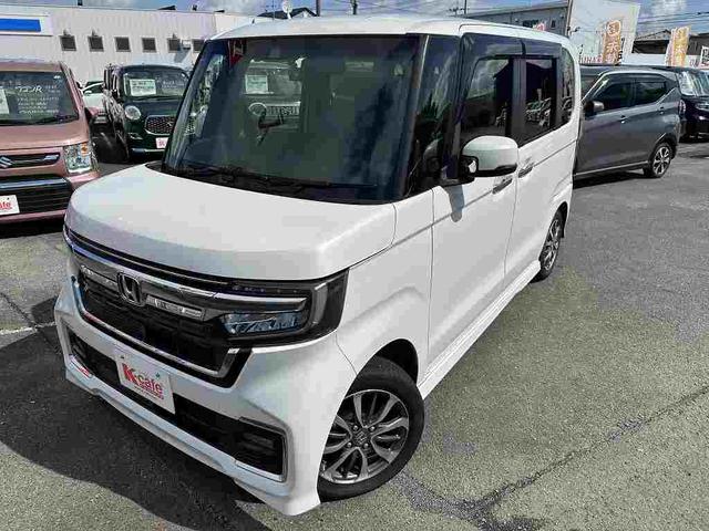 Ｎ－ＢＯＸカスタム Ｌ　Ｈｏｎｄａ　ＳＥＮＳＩＮＧ　純正フルセグナビＢｌｕｅｔｏｏｔｈ付　バックカメラ　両側スライド片側電動ドア　スマートキー　クリアランスソナー　ＥＴＣ　ＥＣＳ　ドライブレコーダー　ＬＥＤヘッドライト（2枚目）