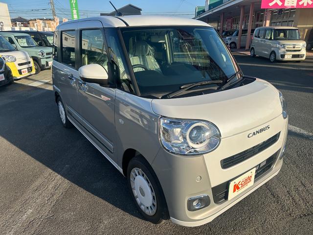 ムーヴキャンバス ストライプスＧ　登録済み未使用車　両側電動スライドドア　電動パーキングブレーキ　シートヒーター（10枚目）