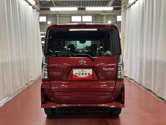 タント カスタムX 元試乗車 衝突被害軽減システム 車線逸脱防止 アイドリングストップ LEDヘッドランプ 1オーナー シートヒーター オートマチックハイビーム 電動格納ミラー スマートキー オートライト 整備記録簿(6枚目)