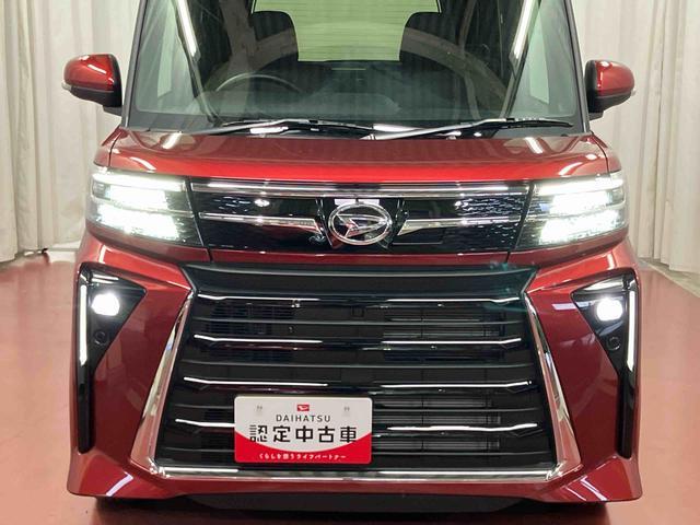 タント カスタムX 元試乗車 衝突被害軽減システム 車線逸脱防止 アイドリングストップ LEDヘッドランプ 1オーナー シートヒーター オートマチックハイビーム 電動格納ミラー スマートキー オートライト 整備記録簿(42枚目)