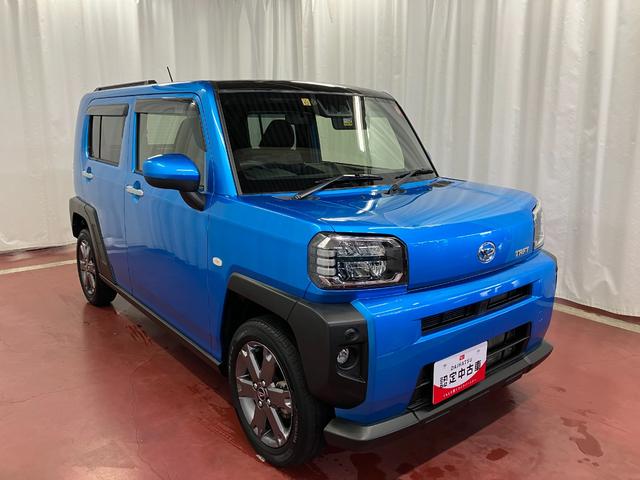 タフト Ｇターボ　下取車　誤発進抑制機能　ナビＴＶ　電格ミラー　バックカメラ　ＬＥＤヘッドランプ　前席シートヒーター　車線逸脱警報装置　盗難防止システム　地デジ　ＥＴＣ付き　アルミホイール　ターボエンジン　ＤＶＤ（4枚目）