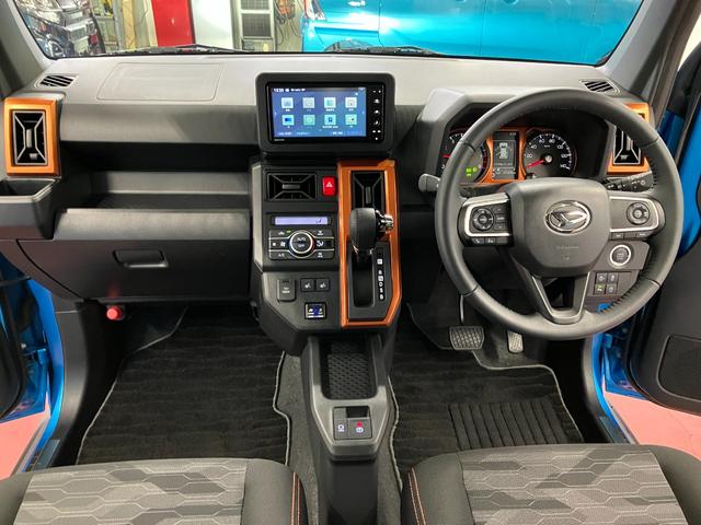 タフト Ｇターボ　下取車　誤発進抑制機能　ナビＴＶ　電格ミラー　バックカメラ　ＬＥＤヘッドランプ　前席シートヒーター　車線逸脱警報装置　盗難防止システム　地デジ　ＥＴＣ付き　アルミホイール　ターボエンジン　ＤＶＤ（10枚目）