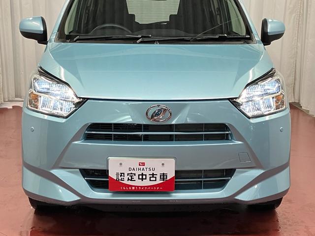 ミライース Ｘ　ＳＡＩＩＩ　届出済未使用車　元展示車　アイドリングストップ　ＬＥＤヘッドランプ　衝突被害軽減システム　禁煙　車線逸脱警告　電動格納式ドアミラー　オートハイビーム　キーレス　衝突安全ボディ　オートライト　ＡＢＳ（40枚目）