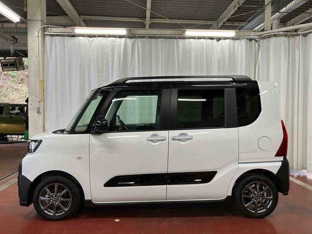 タント ファンクロス　元試乗車　衝突被害軽減システム　両側電動スライドドア　シートヒーター　１オーナー　オートライト　レーンキープアシスト　ＬＥＤヘッドライト　スマートキー　オートマチックハイビーム　ベンチシート　アルミ（8枚目）