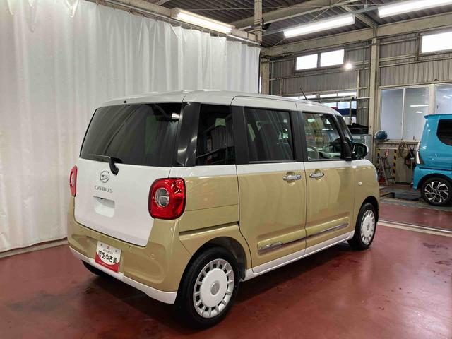 ムーヴキャンバス ストライプスＧ　届出済未使用車　元展示車　アイドリングストップ　禁煙　セキュリティアラーム　スマートキー　プッシュスタート　シートヒーター　１オーナー車　ＬＥＤヘッドランプ　車線逸脱警報　オートマチックハイビーム（5枚目）