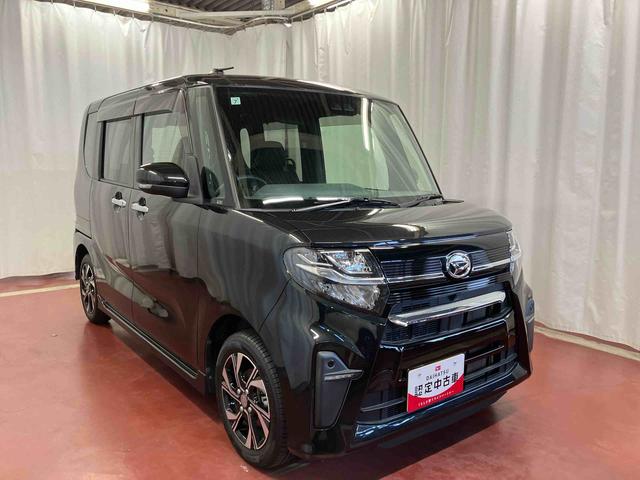 タント カスタムＸ　下取車　ナビ　ブルートゥース　衝突被害軽減システム　車線逸脱防止　両側電動スライドドア　ＬＥＤヘッドランプ　オートライト　オートマチックハイビーム　スマートキー　衝突安全ボディ　電動格納ミラー（4枚目）