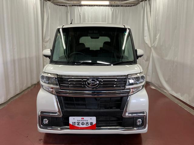 タント カスタムＸ　トップエディションリミテッドＳＡＩＩＩ　下取車　ナビ　パノラマモニター　ドライブレコーダー　運転席シートヒーター　衝突被害軽減システム　レーンアシスト　両側電動スライドドア　Ｂｌｕｅｔｏｏｔｈ　フルセグＴＶ　ＬＥＤヘッドランプ　スマートキー（3枚目）