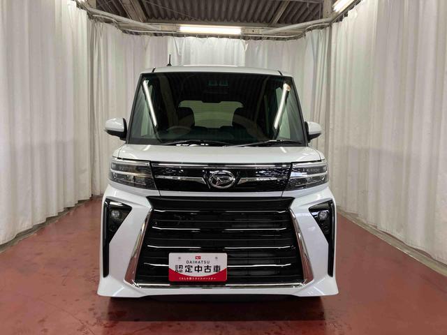 タント カスタムRS 届出済未使用車 元展示車 ターボ 衝突被害軽減システム 車線逸脱防止 アイドリングストップ 両側電動スライドドア 禁煙 シートヒーター オートマチックハイビーム スマートキー LEDヘッドライト(3枚目)