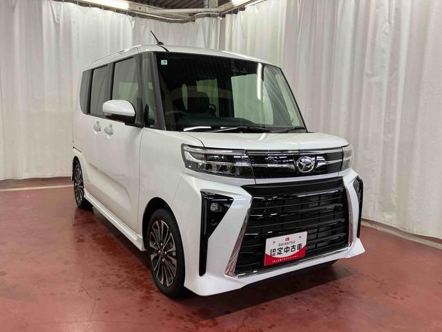 タント カスタムRS 届出済未使用車 元展示車 ターボ 衝突被害軽減システム 車線逸脱防止 アイドリングストップ 両側電動スライドドア 禁煙 シートヒーター オートマチックハイビーム スマートキー LEDヘッドライト(4枚目)