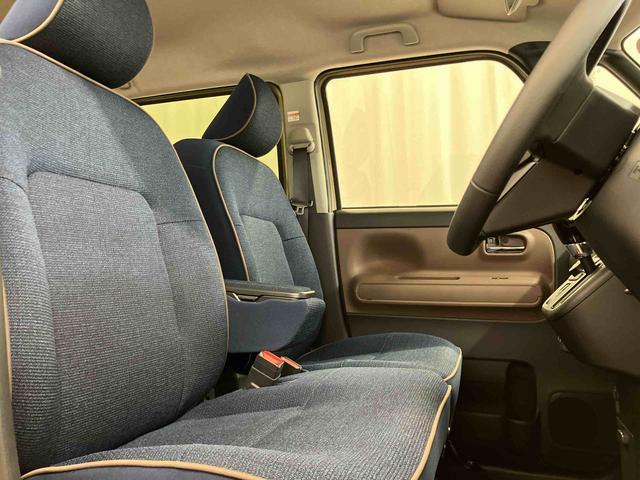 ムーヴキャンバス セオリーＧ　届出済未使用車　元展示車　アイドリングストップ　衝突被害軽減システム　電動格納ミラー　ＬＥＤヘッドランプ　シートヒーター　両側電動スライドドア　禁煙　オートライト　１オーナー　車線逸脱警報（23枚目）