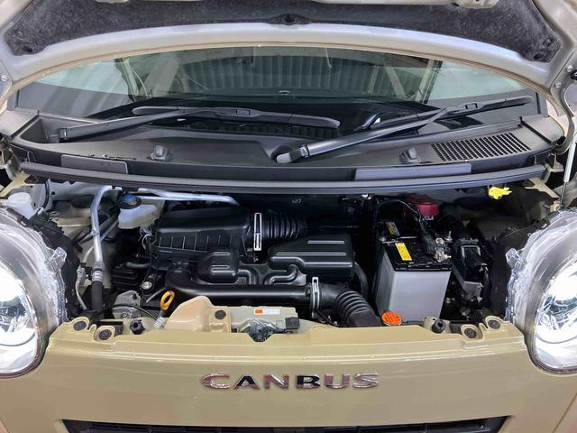 ムーヴキャンバス セオリーＧ　届出済未使用車　元展示車　アイドリングストップ　衝突被害軽減システム　電動格納ミラー　ＬＥＤヘッドランプ　シートヒーター　両側電動スライドドア　禁煙　オートライト　１オーナー　車線逸脱警報（40枚目）