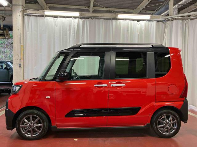 タント ファンクロス　元試乗車　衝突被害軽減システム　両側電動スライドドア　シートヒーター　１オーナー　オートマチックハイビーム　レーンキープアシスト　ＬＥＤヘッドランプ　スマートキー　オートライト　ベンチシート　アルミ（8枚目）