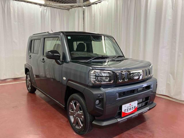 タフト Ｇ　ダーククロムベンチャー　届出済未使用車　元展示車　１オーナー　アダプティブクルーズコントロール　オートマチックハイビーム　ＬＥＤヘッドランプ　レーンキープアシスト　アイドリングストップ　電動格納ミラー　禁煙車　スマートキー（4枚目）