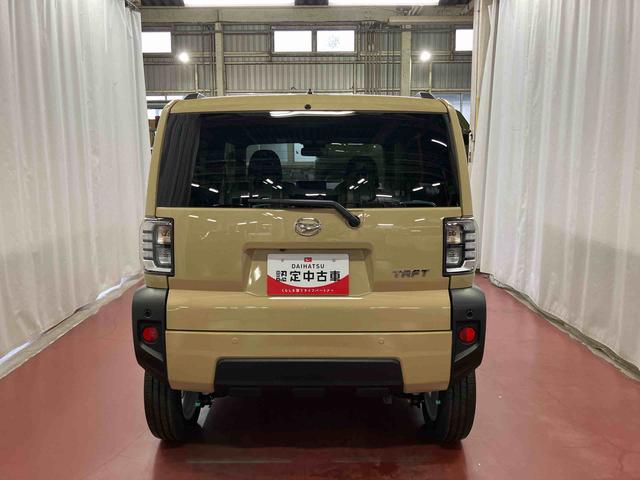 タフト Ｇ　届出済未使用車　元展示車　ディスプレイオーディオ　バックカメラ　ブルートゥース　衝突被害軽減システム　シートヒーター　スマートキー　プッシュスタート　禁煙　サンルーフ　オートライト　衝突安全ボディ（6枚目）