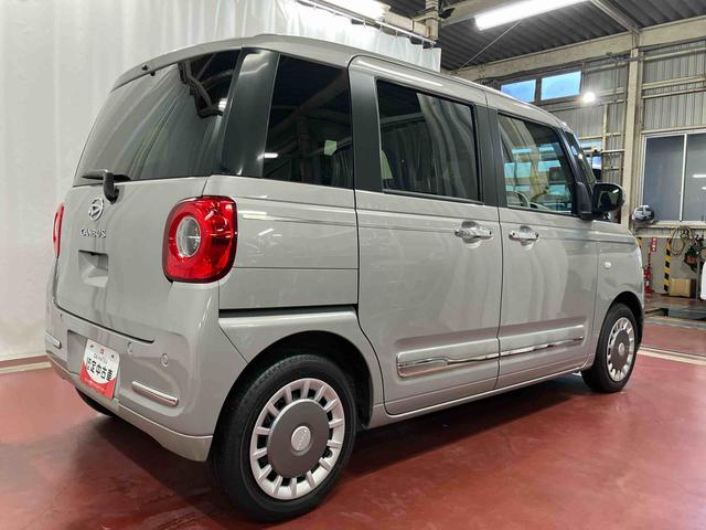 ムーヴキャンバス セオリーＧ　元試乗車　ディスプレイオーディオ　ブルートゥース　バックカメラ　衝突被害軽減システム　ＬＥＤヘッドランプ　オートライト　シートヒーター　両側電動スライドドア　ベンチシート　スマートキー　衝突安全ボディ（5枚目）