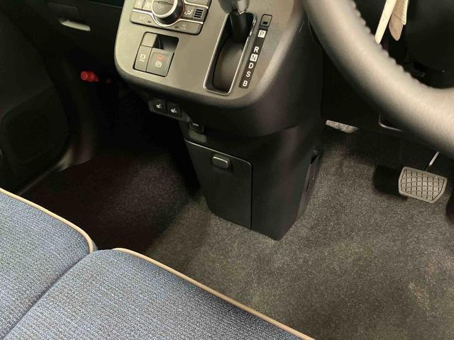 ムーヴキャンバス セオリーＧ　届出済未使用車　元展示車　アイドリングストップ　衝突被害軽減システム　電動格納ミラー　ＬＥＤヘッドランプ　シートヒーター　両側電動スライドドア　オートライト　ベンチシート　衝突安全ボディ　１オーナー（26枚目）