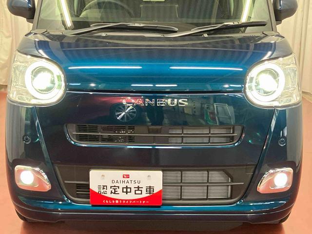 ムーヴキャンバス セオリーＧ　届出済未使用車　元展示車　アイドリングストップ　衝突被害軽減システム　電動格納ミラー　ＬＥＤヘッドランプ　シートヒーター　両側電動スライドドア　オートライト　ベンチシート　衝突安全ボディ　１オーナー（41枚目）