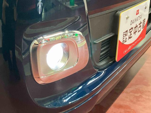 ムーヴキャンバス セオリーＧ　届出済未使用車　元展示車　アイドリングストップ　衝突被害軽減システム　電動格納ミラー　ＬＥＤヘッドランプ　シートヒーター　両側電動スライドドア　オートライト　ベンチシート　衝突安全ボディ　１オーナー（43枚目）