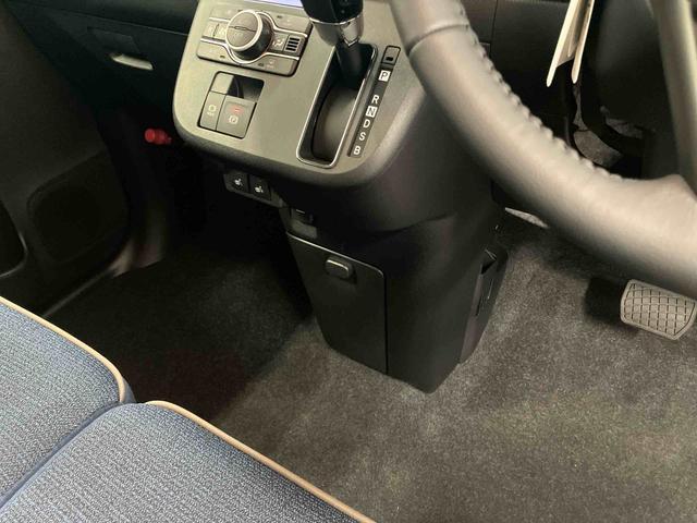 ムーヴキャンバス セオリーＧ　届出済未使用車　元展示車　アイドリングストップ　衝突被害軽減システム　電動格納ミラー　ＬＥＤヘッドランプ　シートヒーター　両側電動スライドドア　オートライト　ベンチシート　衝突安全ボディ　１オーナー（27枚目）
