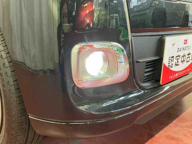 ムーヴキャンバス セオリーＧ　届出済未使用車　元展示車　アイドリングストップ　衝突被害軽減システム　電動格納ミラー　ＬＥＤヘッドランプ　シートヒーター　両側電動スライドドア　オートライト　ベンチシート　衝突安全ボディ　１オーナー（43枚目）