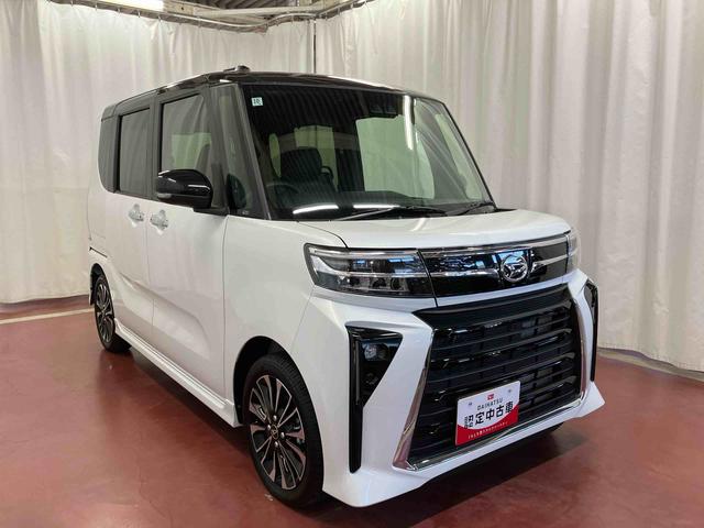 タント カスタムＲＳ　ひょう害車　元試乗車　１オーナー　ターボ　両側電動スライドドア　アイドリングストップ　電動格納ミラー　シートヒーター　オートマチック　ＬＥＤヘッドランプ　オートライト　スマートキー　プッシュスタート（4枚目）