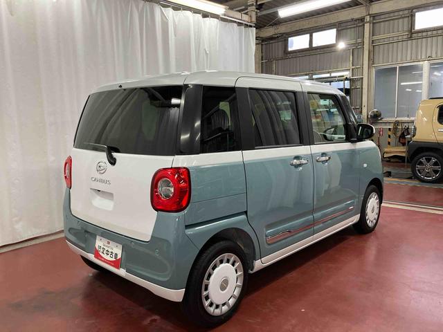 ムーヴキャンバス ストライプスＧ　届出済未使用車　元展示車　禁煙　衝突被害軽減システム　スマートキー　プッシュスタート　シートヒーター　ＬＥＤヘッドランプ　オートマチックハイビーム　オートライト　ベンチシート　衝突安全ボディ（5枚目）