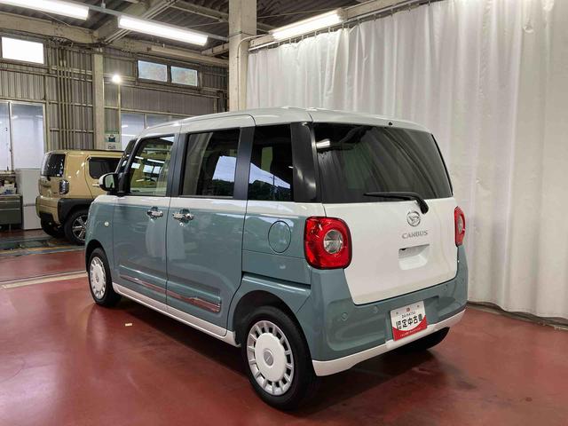 ムーヴキャンバス ストライプスＧ　届出済未使用車　元展示車　禁煙　衝突被害軽減システム　スマートキー　プッシュスタート　シートヒーター　ＬＥＤヘッドランプ　オートマチックハイビーム　オートライト　ベンチシート　衝突安全ボディ（7枚目）