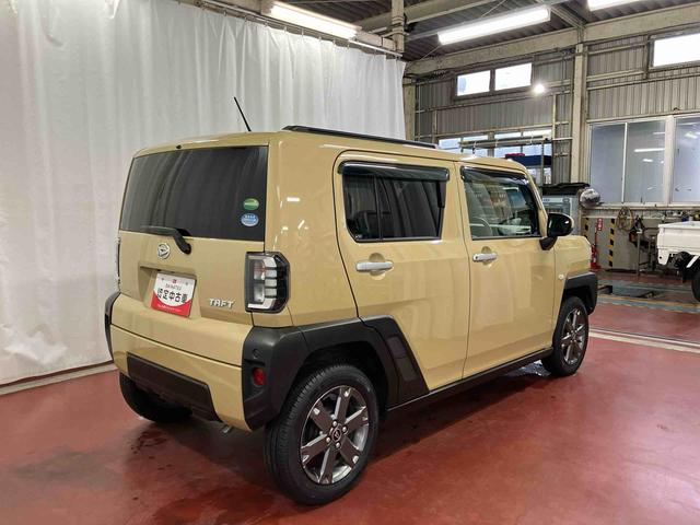 タフト Ｇターボ　下取車　ＤＶＤオーディオ　誤発進抑制装置　バックカメラ　ブルートゥース　ＬＥＤヘッドランプ　オートライト　スマートキー　ＥＴＣ　オートマチックハイビーム　電動格納ミラー　アルミホイール　ドラレコ（5枚目）