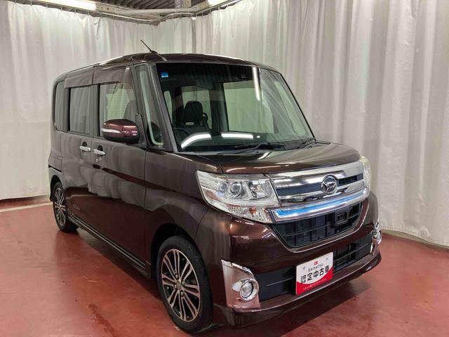タント カスタムRS トップエディションSAII 下取車 ターボ ナビ ブルートゥース ETC バックモニター 衝突被害軽減システム VSC 誤発進抑制 両側電動スライドドア 横滑防止 スマートキー LEDヘッドランプ オートライト ベンチシート(4枚目)