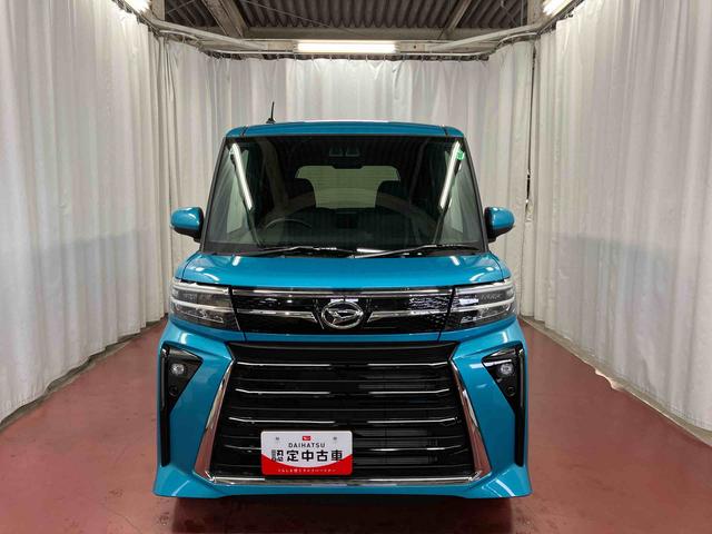 タント カスタムＸ　元試乗車　衝突被害軽減システム　車線逸脱防止　スマートキー　シートヒーター　両側電動スライドドア　ＬＥＤヘッドランプ　オートライト　オートマチックハイビーム　電動格納ミラー　衝突安全ボディ（3枚目）