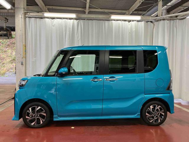 タント カスタムＸ　元試乗車　衝突被害軽減システム　車線逸脱防止　スマートキー　シートヒーター　両側電動スライドドア　ＬＥＤヘッドランプ　オートライト　オートマチックハイビーム　電動格納ミラー　衝突安全ボディ（8枚目）