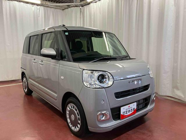 ムーヴキャンバス セオリーＧ　ｅｃｏ　ＩＤＬＥ非装着車　届出済未使用車　元展示車　衝突被害軽減システム　電動格納ミラー　ＬＥＤヘッドランプ　シートヒーター　両側電動スライドドア　禁煙　オートライト　ベンチシート　１オーナー　車線逸脱警報　スマートキー（4枚目）