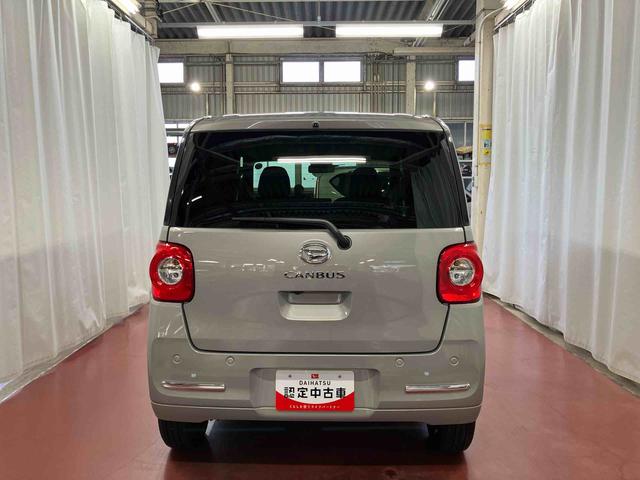 ムーヴキャンバス セオリーＧ　ｅｃｏ　ＩＤＬＥ非装着車　届出済未使用車　元展示車　衝突被害軽減システム　電動格納ミラー　ＬＥＤヘッドランプ　シートヒーター　両側電動スライドドア　禁煙　オートライト　ベンチシート　１オーナー　車線逸脱警報　スマートキー（6枚目）