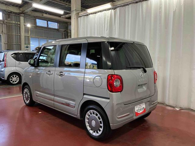 ムーヴキャンバス セオリーＧ　ｅｃｏ　ＩＤＬＥ非装着車　届出済未使用車　元展示車　衝突被害軽減システム　電動格納ミラー　ＬＥＤヘッドランプ　シートヒーター　両側電動スライドドア　禁煙　オートライト　ベンチシート　１オーナー　車線逸脱警報　スマートキー（7枚目）