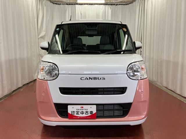 ムーヴキャンバス ストライプスＸ　届出済未使用車　元展示車　禁煙車　衝突被害軽減システム　盗難防止システム　横滑り防止装置　両側電動スライドドア　ＵＳＢチャージャー　スマートキー　プッシュスタート　アイドリングストップ（3枚目）