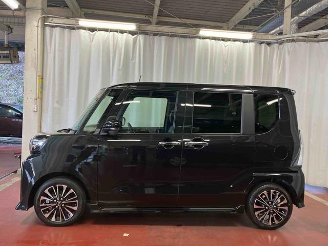 タント カスタムRS 届出済未使用車 元展示車 ターボ 1オーナー 衝突被害軽減システム 両側電動スライドドア 車線逸脱防止 シートヒーター スマートキー LEDヘッドランプ オートマチックハイビーム オートライト(8枚目)