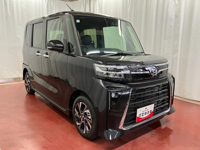タント カスタムＸ　届出済未使用車　元展示車　衝突被害軽減システム　禁煙　両側電動スライドドア　シートヒーター　スマートキー　ＬＥＤヘッドランプ　オートライト　オートマチックハイビーム　運転席エアバッグ　助手席エアバッグ（4枚目）