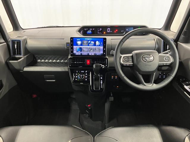 タント カスタムＲＳ　下取車　ターボ　９インチナビ　バックカメラ　ＥＴＣ　前後ドライブレコーダー　シートヒーター　アダプティブクルーズコントロール　両側電動スライドドア　Ｂｌｕｅｔｏｏｔｈ　フルセグＴＶ　ＬＥＤヘッドランプ（10枚目）