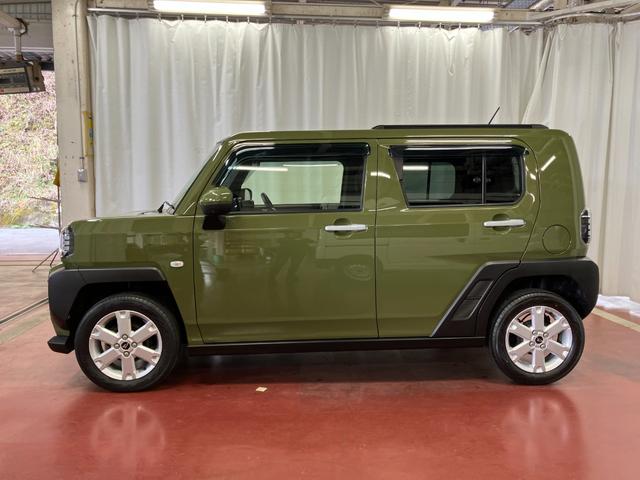 タフト Ｇ　下取車　ＤＶＤオーディオ　パノラマモニター　ＬＥＤヘッドランプ　スマートキー　衝突被害軽減システム　シートヒーター　ＥＴＣ　電動格納ミラー　ＤＶＤ　衝突安全ボディ　オートマチックハイビーム（8枚目）